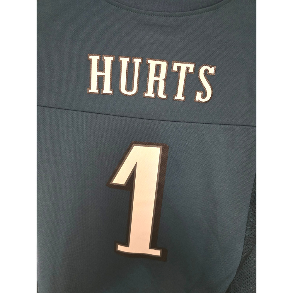 Philadelphia Eagles Jalen Hurts Jersey Womens M NWT NFL Team Apparel #1 NEW Med - Picture 3 of 10